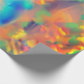 Trendy Unique Imitats holografische Opal Geschenkpapier (Ecke)