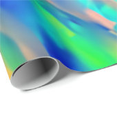 Trendy Unique Imitats holografische Opal Geschenkpapier (Rolleneckpunkt)