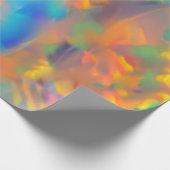 Trendy Unique Imitats holografische Opal Geschenkpapier (Ecke)