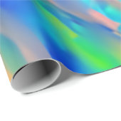 Trendy Unique Imitats holografische Opal Geschenkpapier (Rolleneckpunkt)