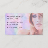 Trendy Unique Makeup Artist Business Cards Visitenkarte (Vorderseite)
