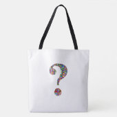 Trendy Unique Question Mark Tasche (Vorderseite)