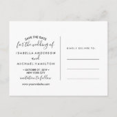 TRENDY UNSERE ABENTEUER FOTO WEDD SPEICHERN DAS DA ANKÜNDIGUNGSPOSTKARTE (Rückseite)