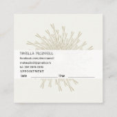 Trendy Upscale Hair Stylist Modernes SALON Bobby B Terminkarte (Rückseite)