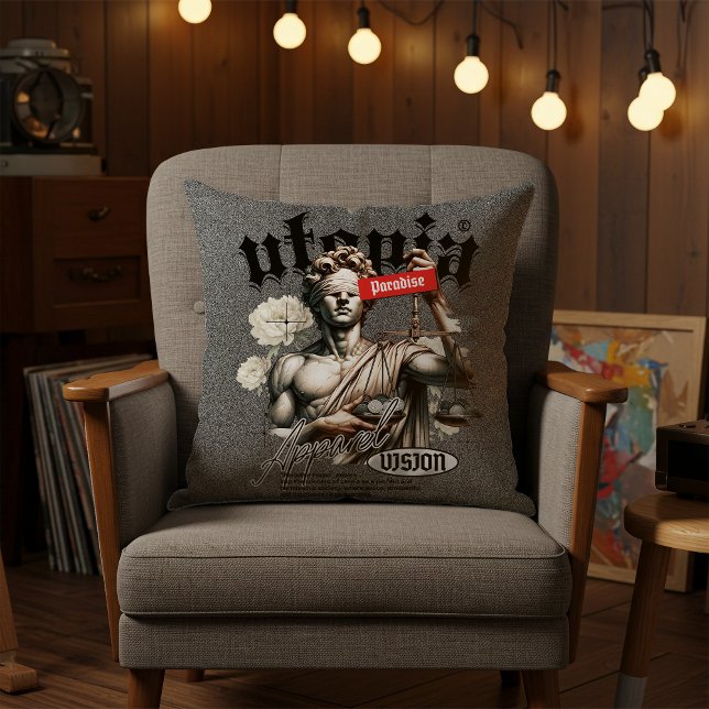 Trendy Urban Graffiti Throw Pillow Kissen (Von Creator hochgeladen)