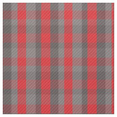 Trendy Urban Red Gray Kariert Tartan Muster Stoff (Muster)