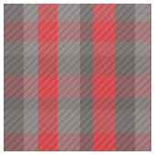 Trendy Urban Red Gray Kariert Tartan Muster Stoff (Nahaufnahme)