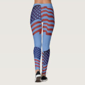 Trendy USA Abstrakt Leggings (Rückseite)