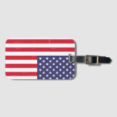 Trendy USA Flag Gepäckanhänger (Vorderseite (Horizontal))