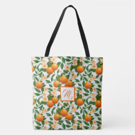 Trendy Valencia Orange Mit Monogramm Tasche