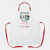 Trendy Valentine Funny Food Apron Personalized Schürze (Vorderseite)