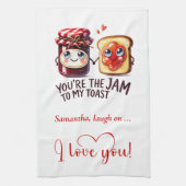 Trendy Valentine Funny Food Kitchen Towel Geschirrtuch (Vertikal)