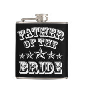 Trendy Vater der Brautflasche Flachmann (Vorderseite)