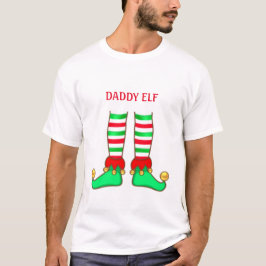 Trendy Vater Elf Weihnachten T-Shirt