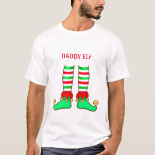 Trendy Vater Elf Weihnachten T-Shirt