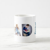 Trendy VATER Transparent Bester Vater seit 3 Fotos Kaffeetasse (Mittel)