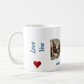 Trendy VATER Transparente Liebe Sie Vater 3 Fotos  Kaffeetasse (Links)