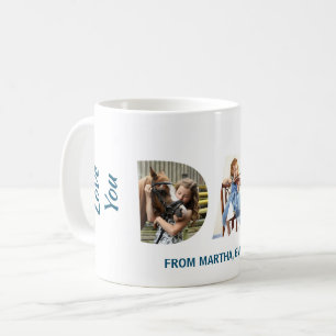 Trendy VATER Transparente Liebe Vater 3 Fotos Kaffeetasse