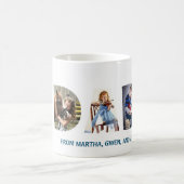 Trendy VATER Transparente Liebe Vater 3 Fotos Kaffeetasse (Mittel)