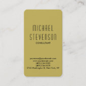 Trendy Vegas Gold Runded Corner Business Card Visitenkarte (Vorderseite)