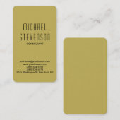 Trendy Vegas Gold Runded Corner Business Card Visitenkarte (Vorne/Hinten)
