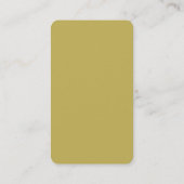 Trendy Vegas Gold Runded Corner Business Card Visitenkarte (Rückseite)