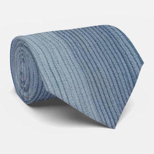 Trendy Vertical Denim Stripes Neck Tie Krawatte