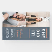 Trendy Vertical Foto Collage Abschluss Banner (Horizontal)