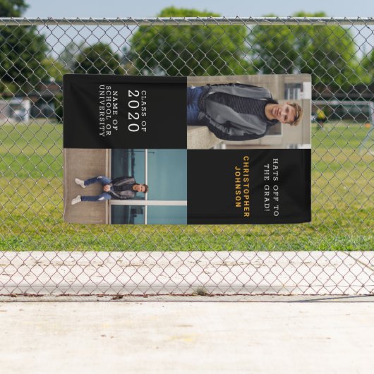 Trendy Vertical Foto Collage Abschluss Banner (Insitu)