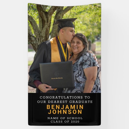 Trendy Vertical Graduate Foto Abschluss Banner (Vertikal)