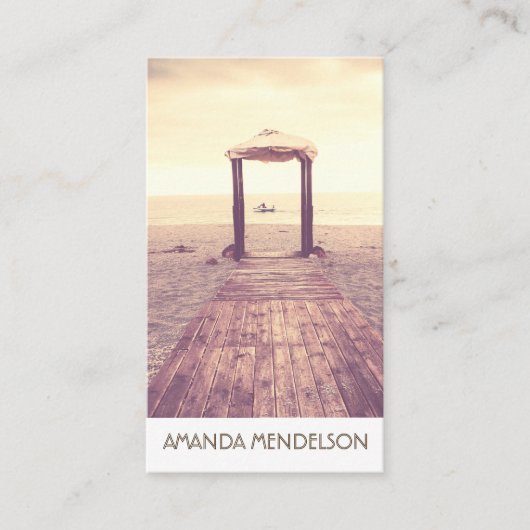 Trendy vertikale Überlagerungs-Fotoschablone Visitenkarte (Vorderseite)