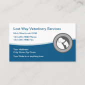 Trendy Veterinarian Veterinary Service Visitenkarte (Vorderseite)