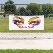 Trendy Vibrany Watercolor Eye Makeup Artist Banner (Insitu)