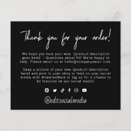 Trendy Vielen Dank für Ihre Bestellung Flyer