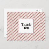 Trendy Vielen Dank Postcard Postkarte (Vorne/Hinten)