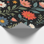 Trendy Vintag Beautiful Floral Collection Geschenkpapier (Ecke)