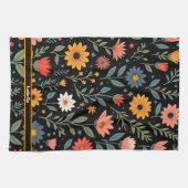 Trendy Vintag Beautiful Floral Collection Geschirrtuch (Horizontal)