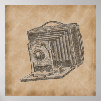 Trendy Vintag Camera Poster