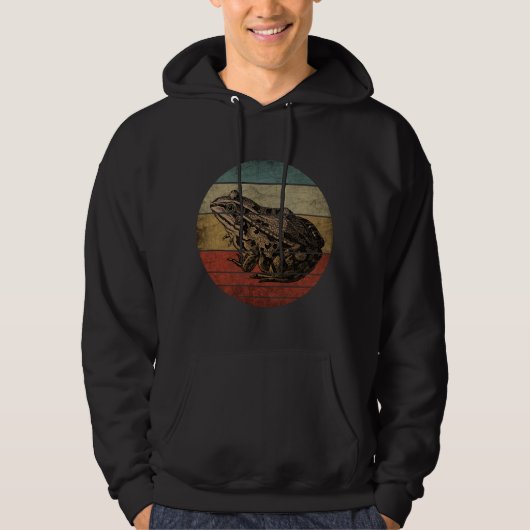 TRENDY VINTAG FROG HOODIE (Vorderseite)