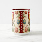 Trendy Vintag Holiday Easter Collection Tasse (Zentrum)
