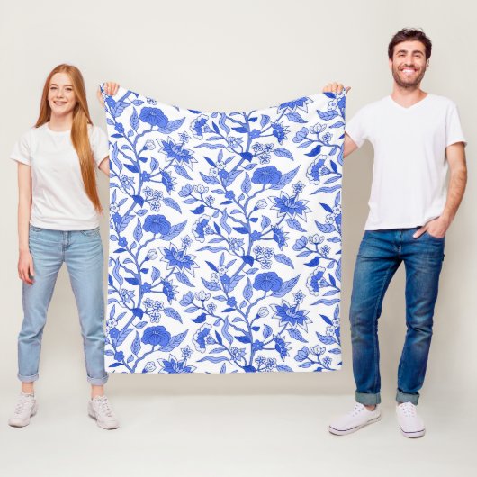 Trendy Vintag Inspiriert Blumenmuster Fleecedecke (Beispiel)