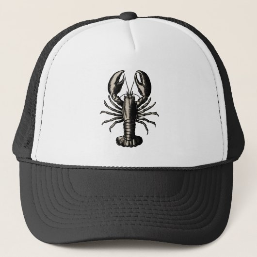 Trendy Vintag Lobster Truckerkappe (Vorderseite)
