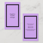 Trendy Vintag Mauve Mallow Pink Stilvoll Visitenkarte (Vorne/Hinten)