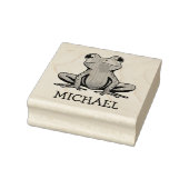 Trendy Vintag Personalisiert Kids Niedlich Frosch Gummistempel (Stempel)