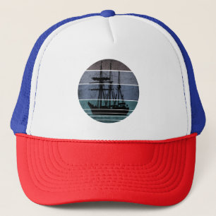 TRENDY VINTAG SHIP FISCHEREIFAHRZEUG TRUCKERKAPPE