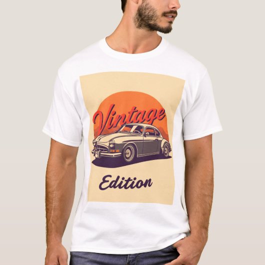 Trendy Vintage Car Edition T-Shirt (Vorderseite)