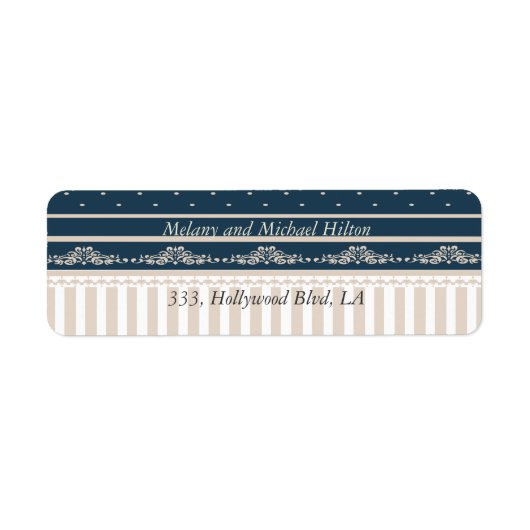 Trendy Vintage Damaskalstreifen (Vorne)