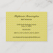 Trendy Vintage Visitenkarte (Rückseite)