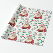 Trendy Vintage Weihnachtskalligrafie Geschenkpapier (Ungerollt)