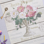 Trendy Vintages französisches künstlerisches Ephem Seidenpapier